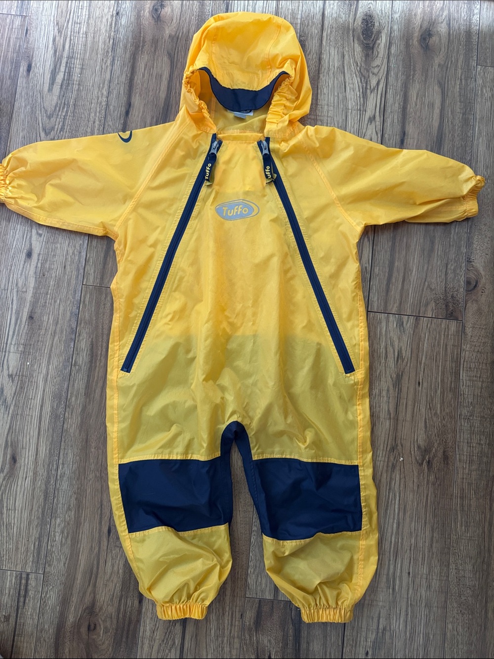 Yellow Tuffo Waterproof Kids One-Piece Rain Suit